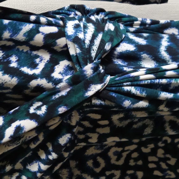 Anne Klein Leopard Wrap Dress size 16 - Picture 4 of 7